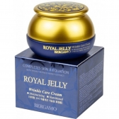 Pretnovecošanas krēms ar bišu mašu pēru pieniņa ekstraktu Bergamo Royal Jelly