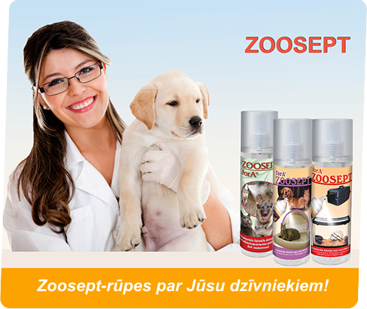 Pretmikrobu līdzekļi dzīvniekiem Zoosept