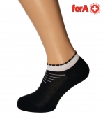 Женские укороченные носки с рисунком, с противомикробной обработкой forA