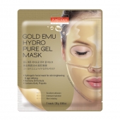 Гидрогелевая питательная маска для лица с золотом и маслом эму Purederm