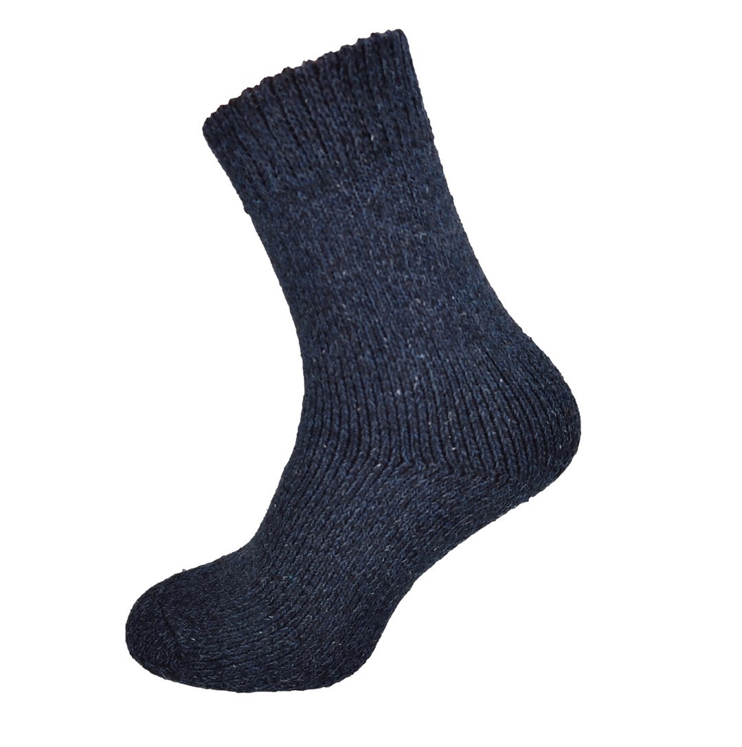 Женские шерстяные носки синие