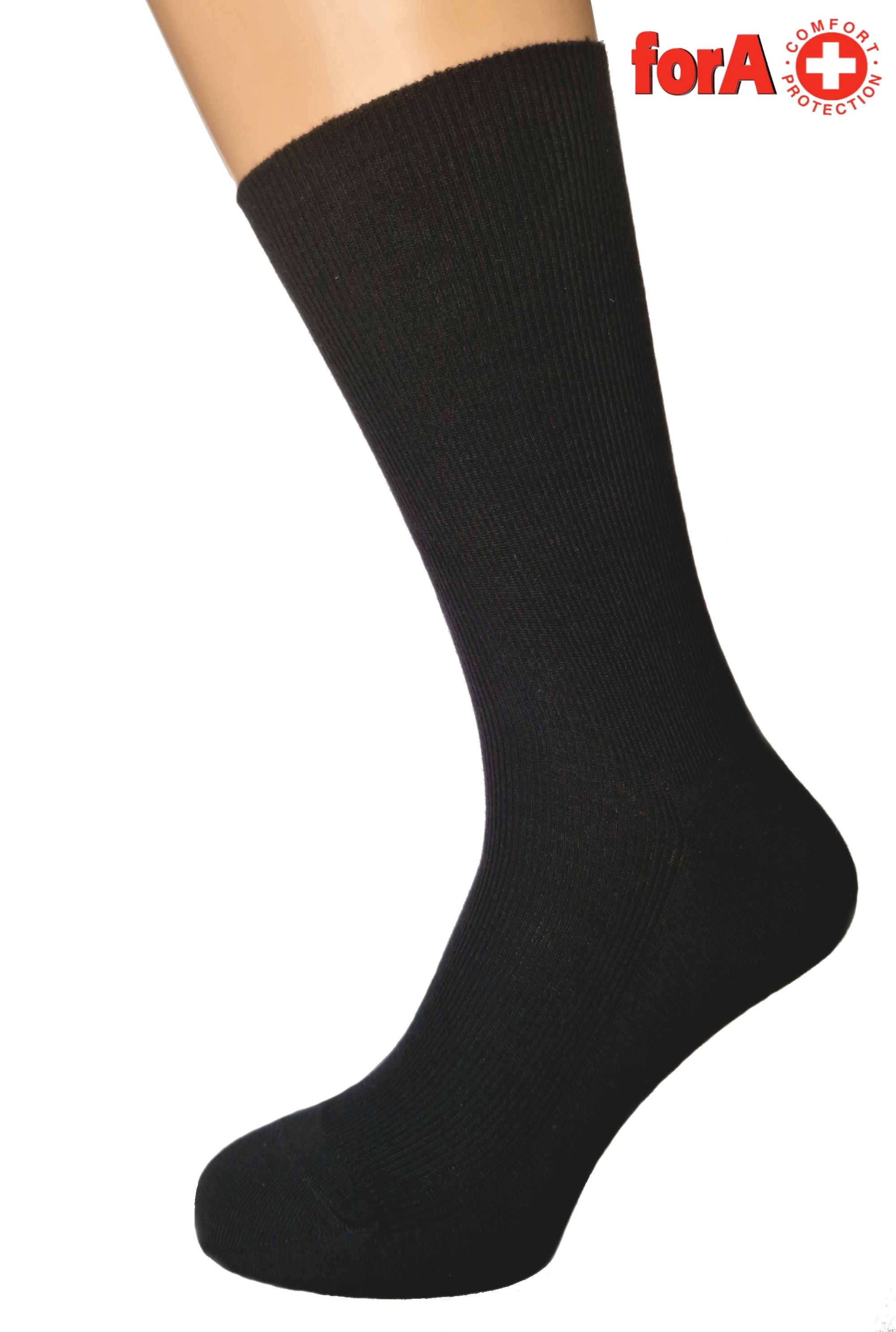 Мужские носки без резинки forA черные